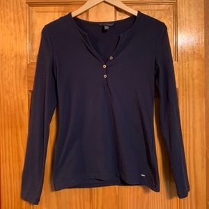 Tommy Hilfiger V-Neck Long Sleeve Shirt